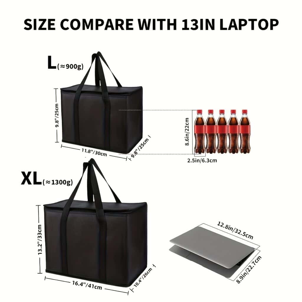 XL Insulated Cooler Bag Keep Food Hot Cold