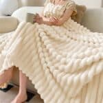 Luxury Faux Rabbit Fur Blanket Soft Warm Throw
