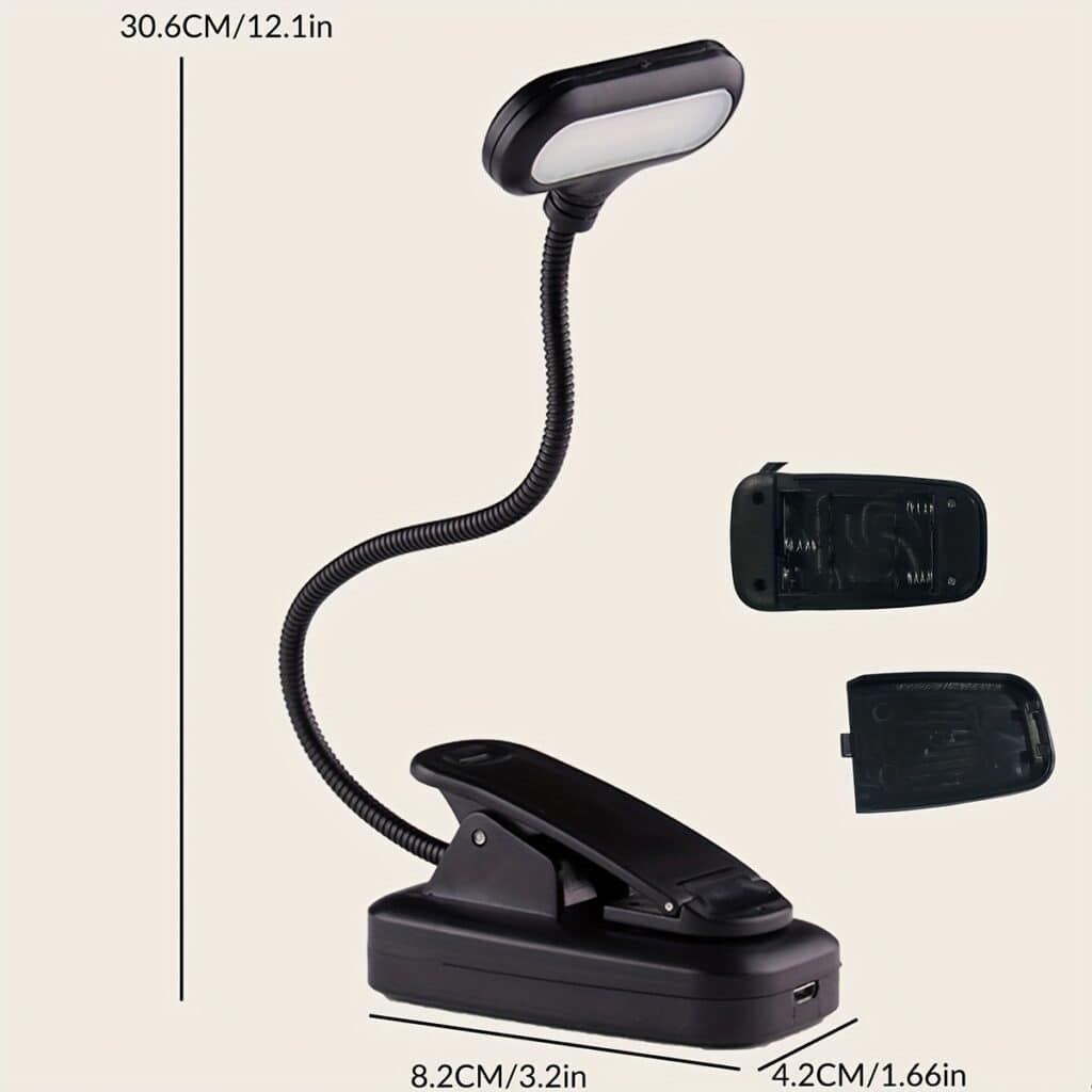 Clip On Book Light Flexible LED Reading Lamp