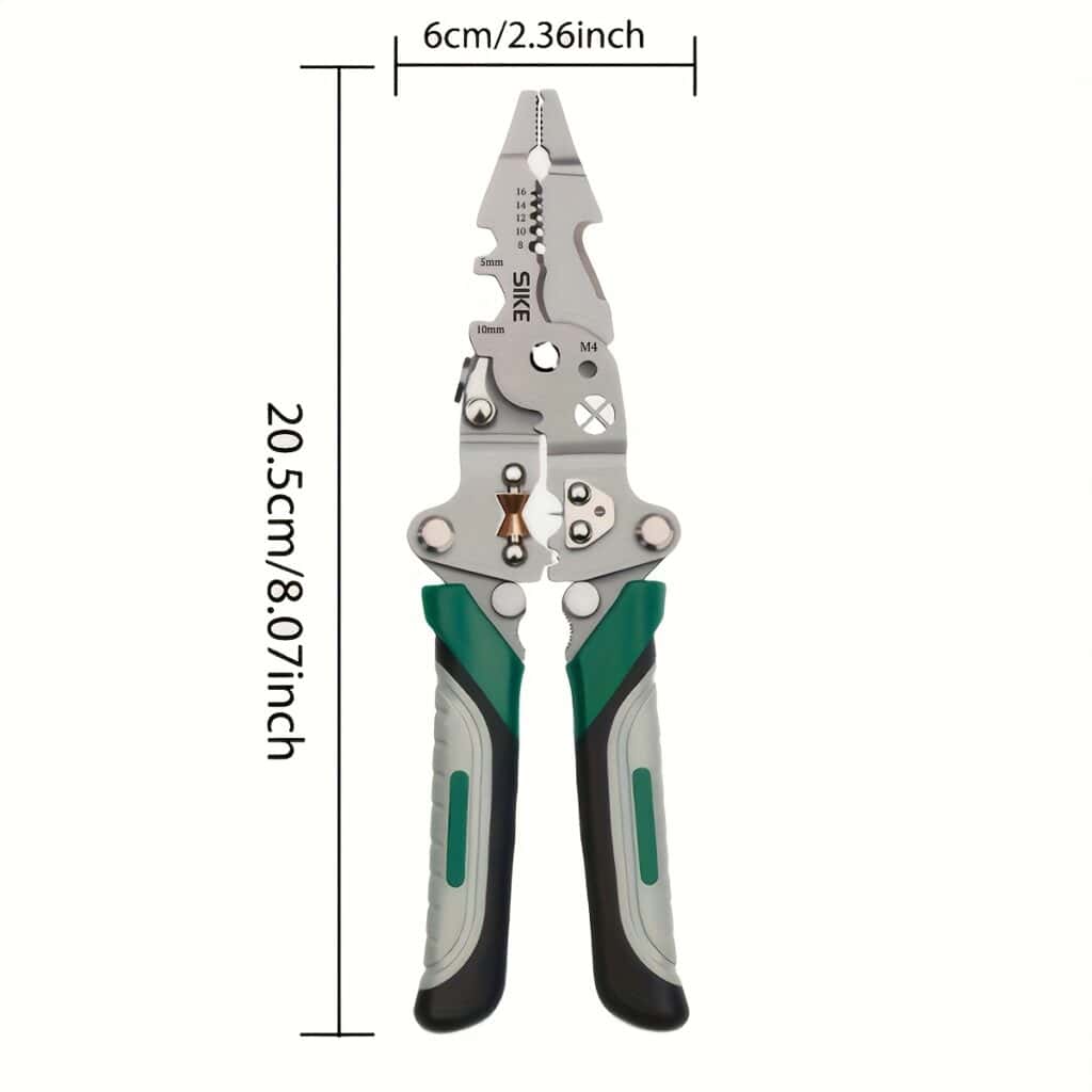 Multi-Function Wire Stripper Crimper Cutter Tool