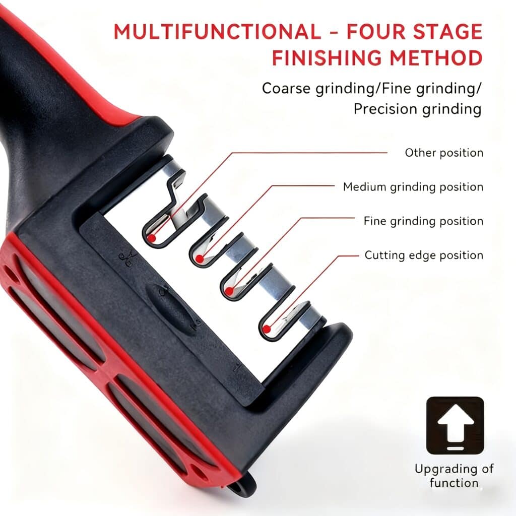 4 Stage Knife Sharpener Diamond Ceramic Professional