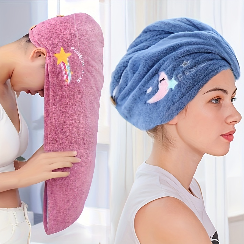 Microfiber Hair Drying Towel Turban Quick Dry Wrap