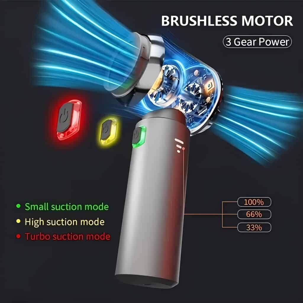 Portable Wireless Vacuum Cleaner 20000Pa 4-in-1