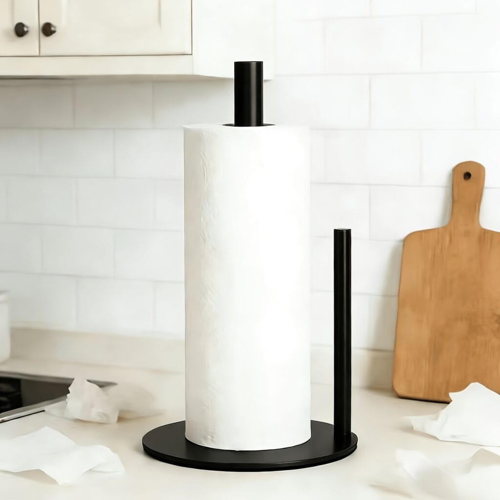 Stainless Steel Paper Towel Holder Weighted Base
