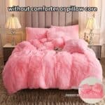 Plush Long Hair Duvet Cover Set Soft Fluffy 3pcs