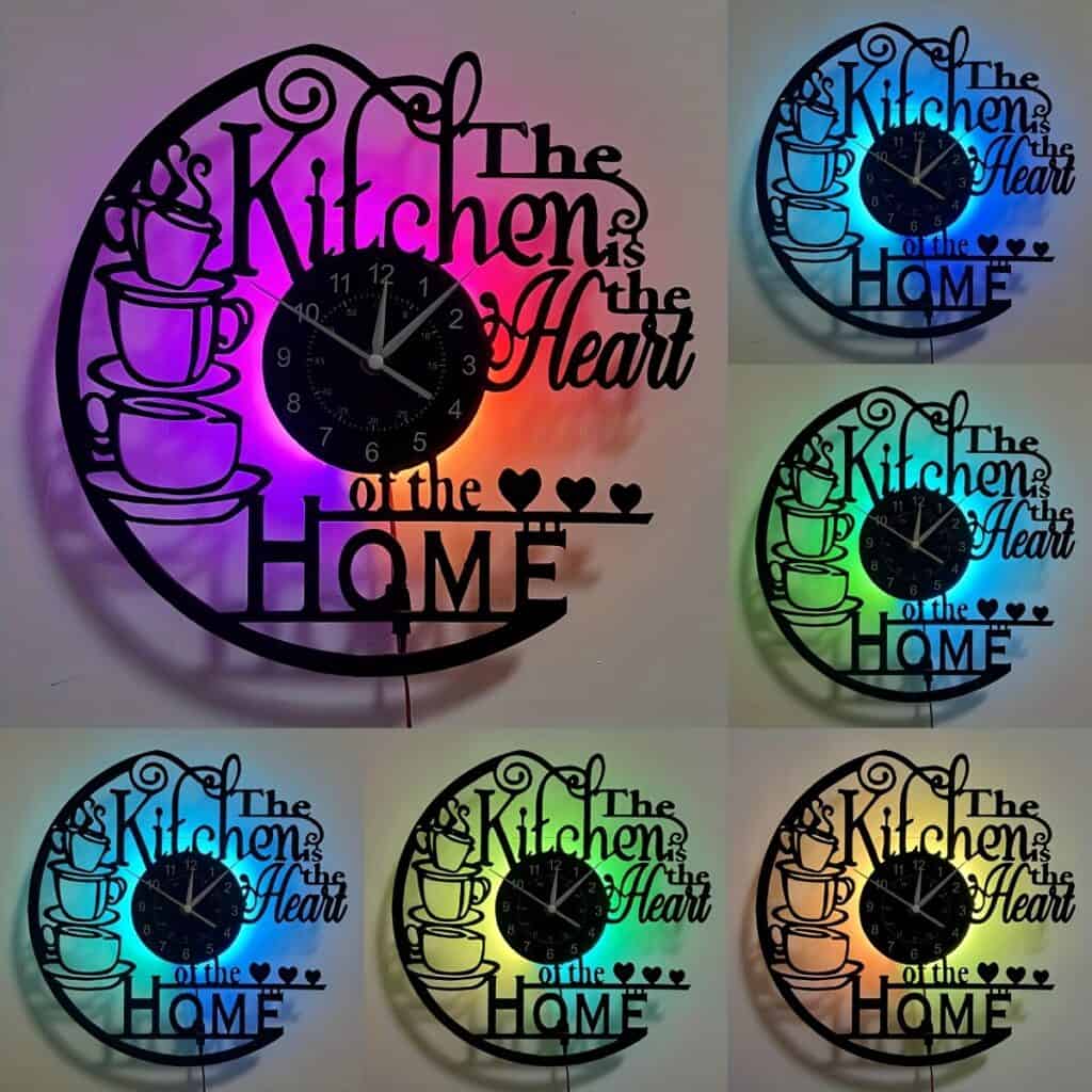 Vinyl Record Wall Clock Silent Decorative Clock