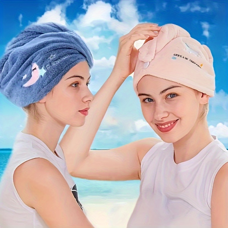 Microfiber Hair Drying Towel Turban Quick Dry Wrap
