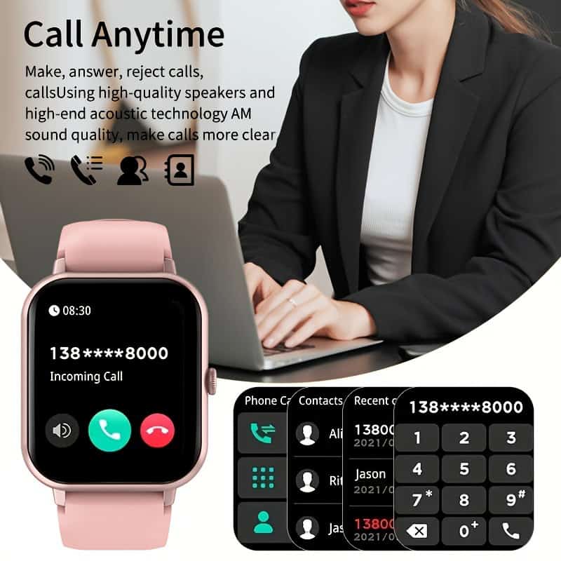 Smartwatch with Calling & Fitness Tracker 1.83" Display