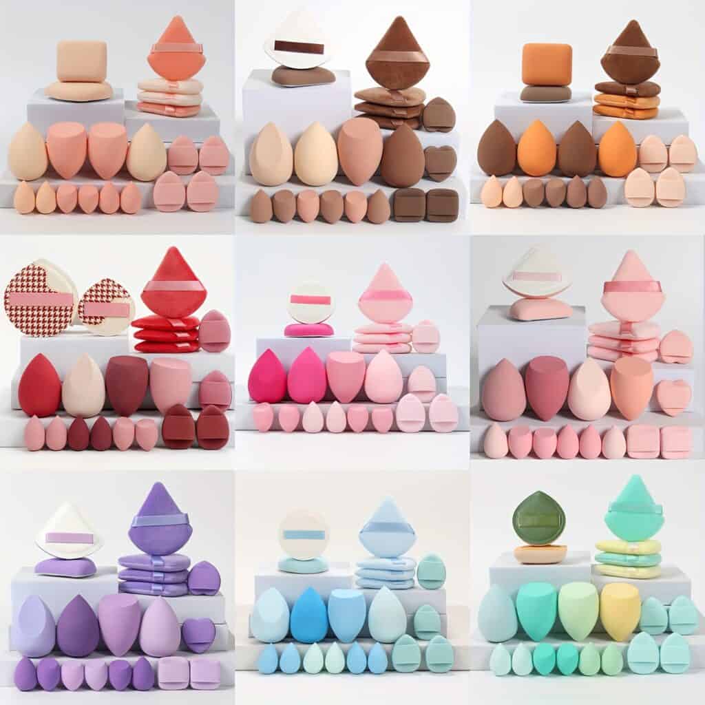 20pcs Makeup Sponge Set Beauty Blender Puffs Kit