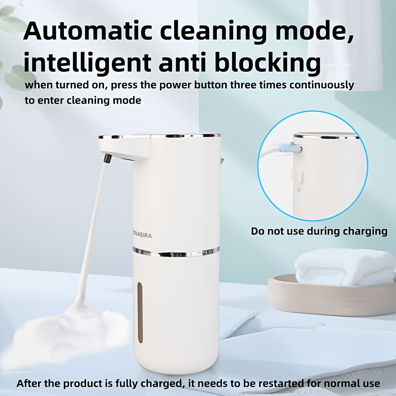 Automatic Soap Dispenser Wall Mounted 380ml Rechargeable