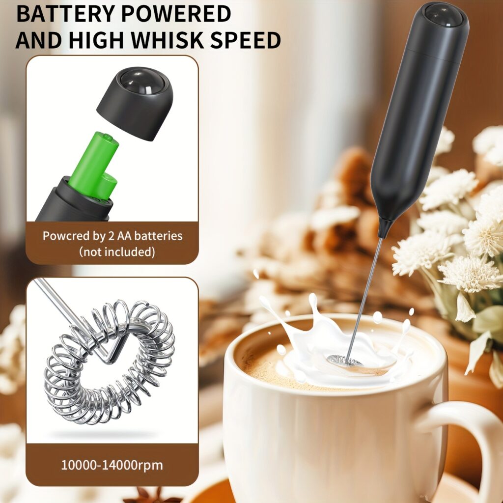 Electric Milk Frother Handheld Coffee Foam Maker