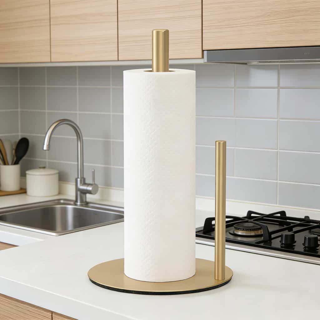 Stainless Steel Paper Towel Holder Weighted Base