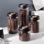 Airtight Glass Storage Containers Flip Lid Kitchen Set