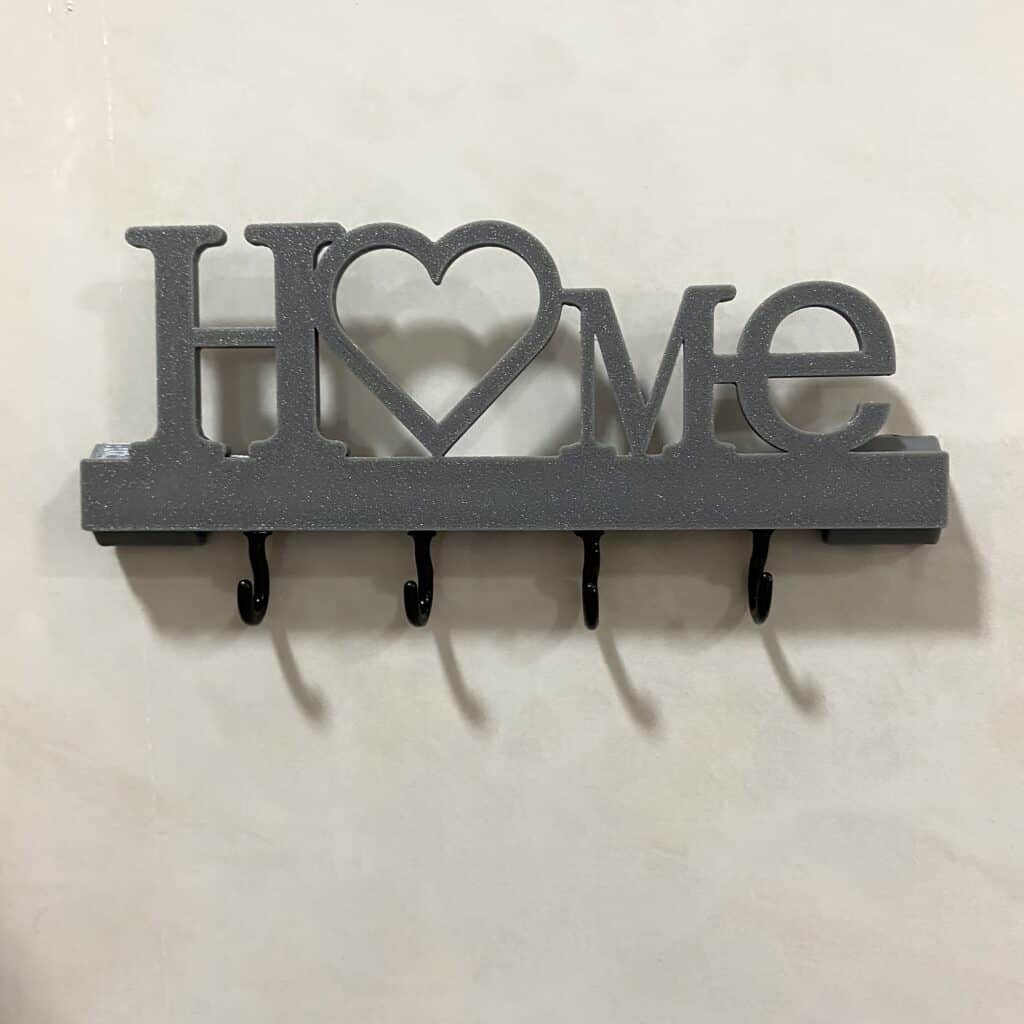 Wall Mounted Key Holder Love Shape No Drill Rack