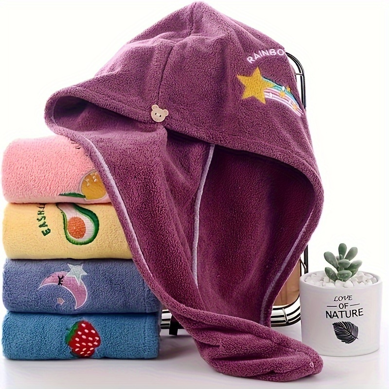 Microfiber Hair Drying Towel Turban Quick Dry Wrap