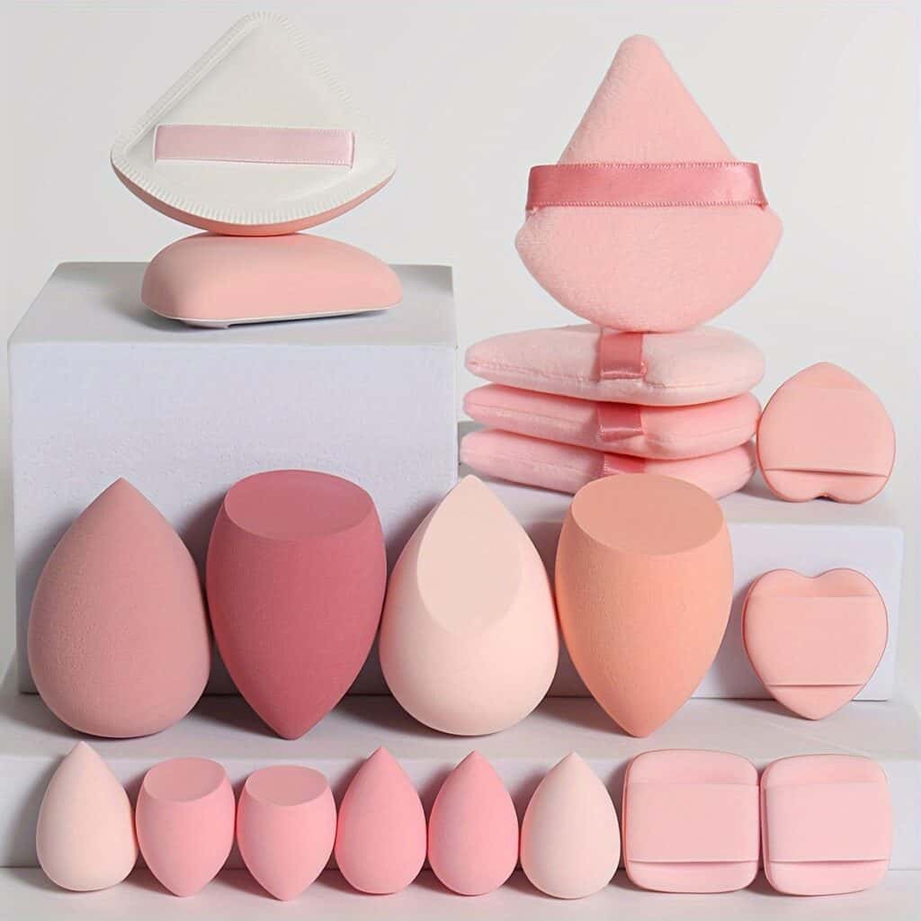 20pcs Makeup Sponge Set Beauty Blender Puffs Kit