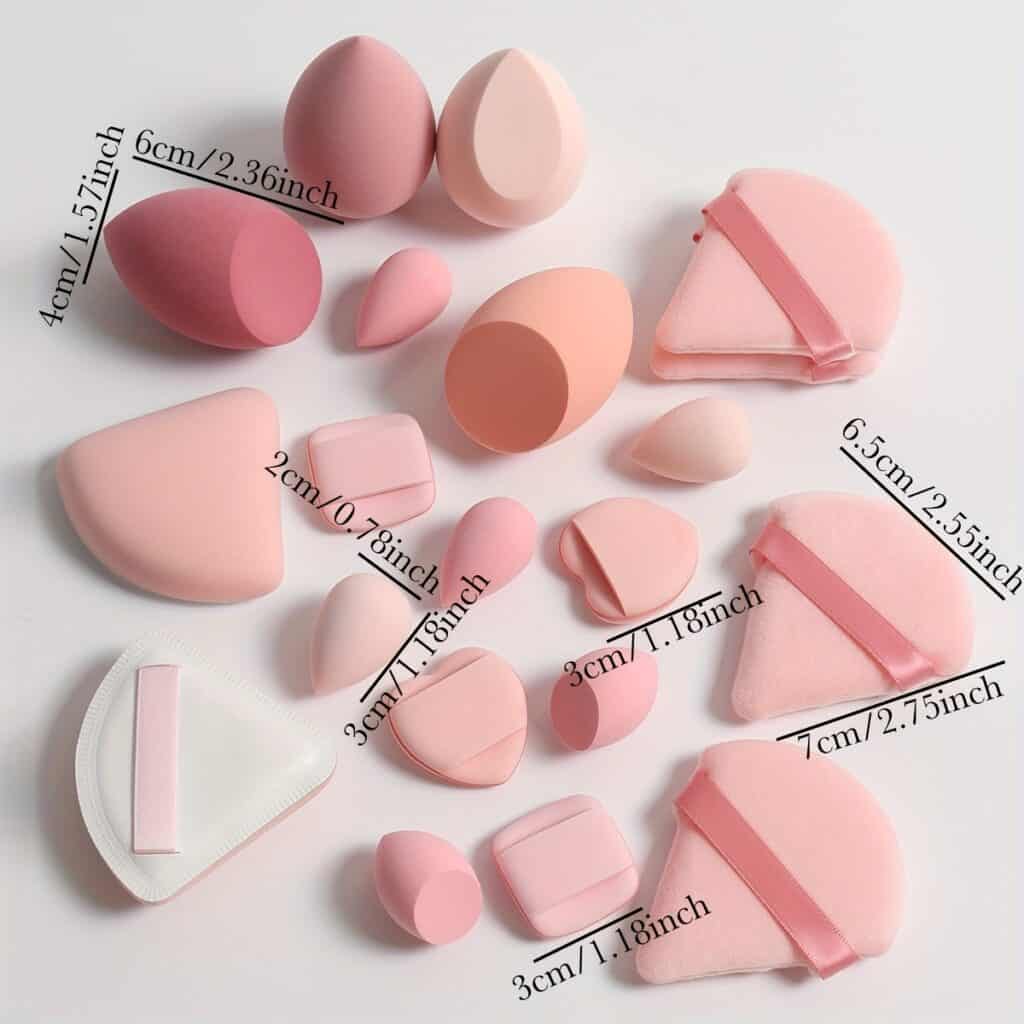 20pcs Makeup Sponge Set Beauty Blender Puffs Kit