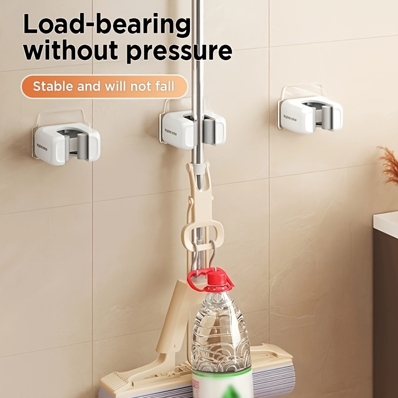 Wall Mounted Mop and Broom Holder Organizer (2 Pack)