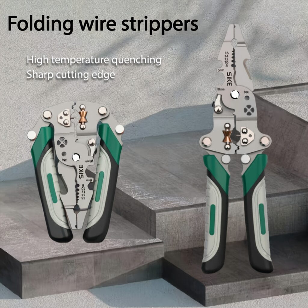 Multi-Function Wire Stripper Crimper Cutter Tool