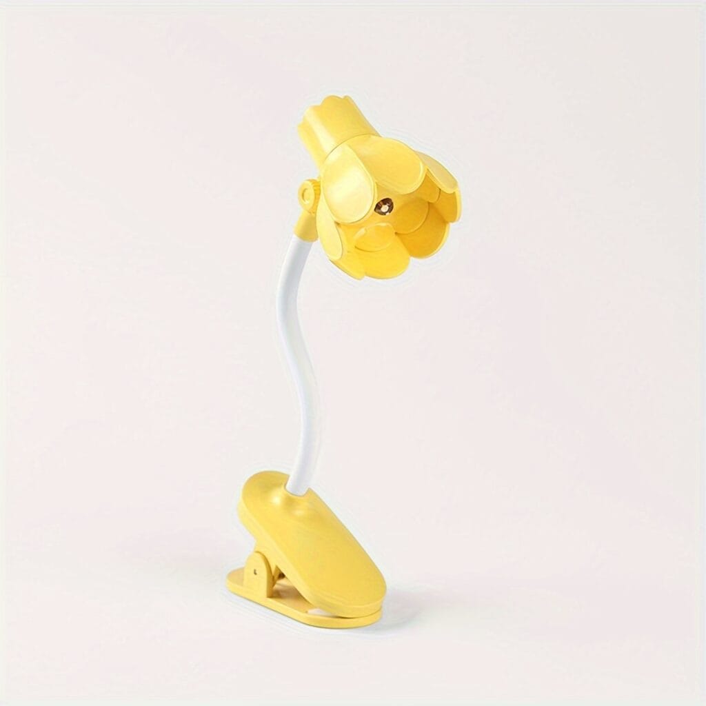 LED Clip Reading Light Flower Adjustable Lamp