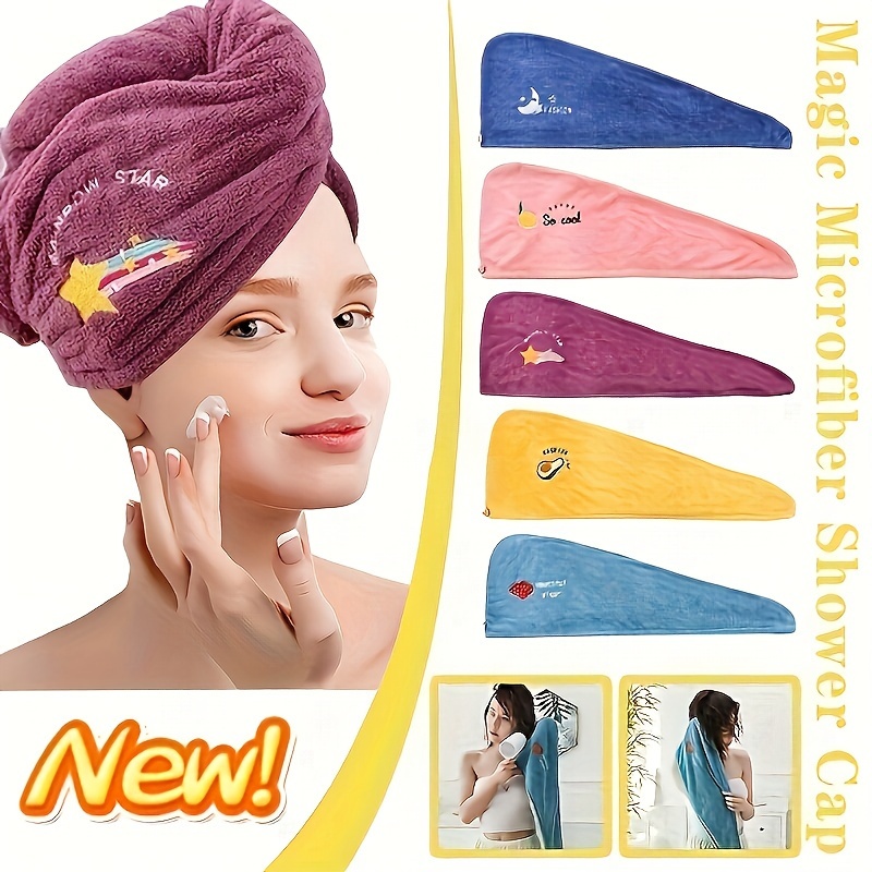 Microfiber Hair Drying Towel Turban Quick Dry Wrap