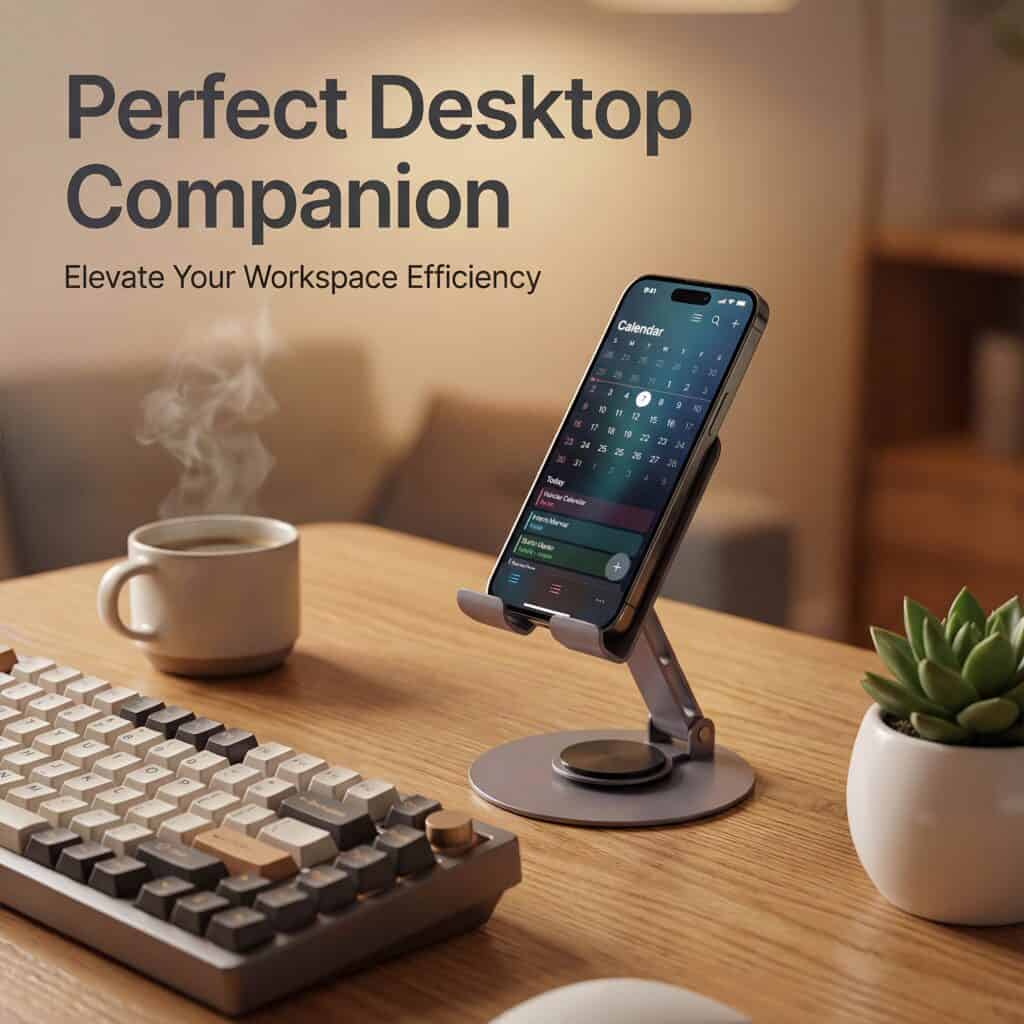 Adjustable Phone Stand 360° Rotating Metal Holder