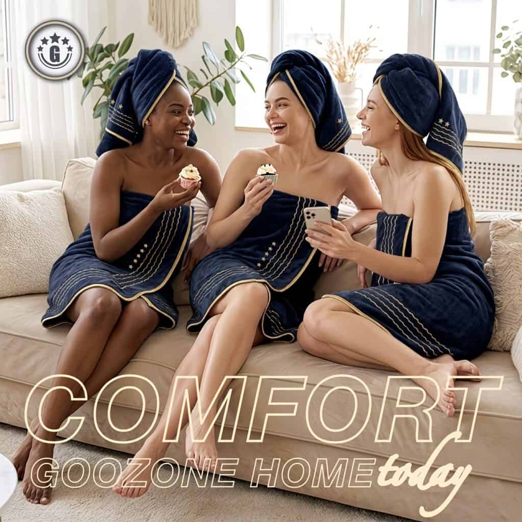6 Piece Microfiber Towel Set Soft Quick Dry