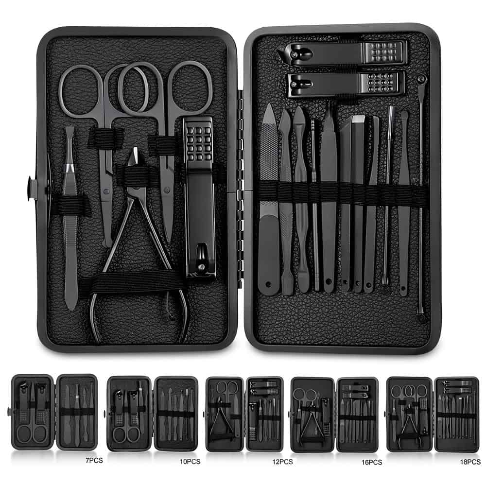 Professional Manicure Pedicure Set Stainless Steel Kit