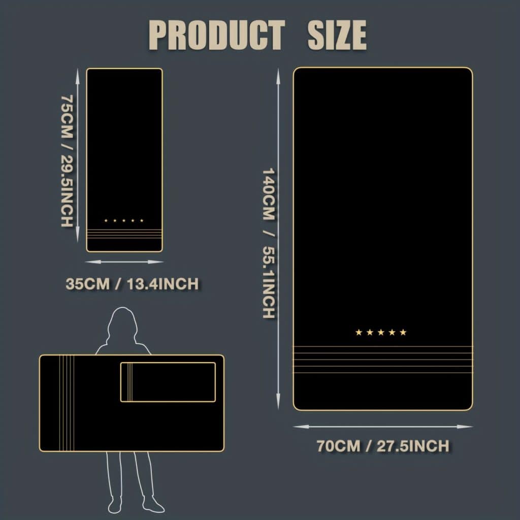 6 Piece Microfiber Towel Set Soft Quick Dry