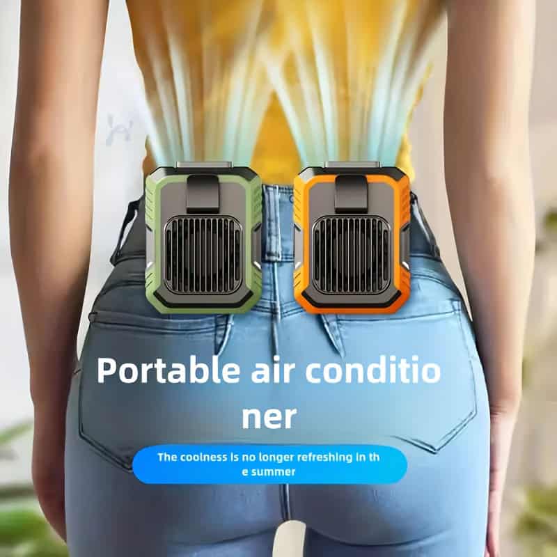 USB Rechargeable Wall Mounted Fan – Portable Cooling & Light