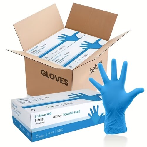 Blue Nitrile Gloves Are Durable, Lightweight, Latex-Free, And Powder-Free, Making Them Versatile for Beauty, Cleaning, Automotive, And Tattooing. They Come in Purple