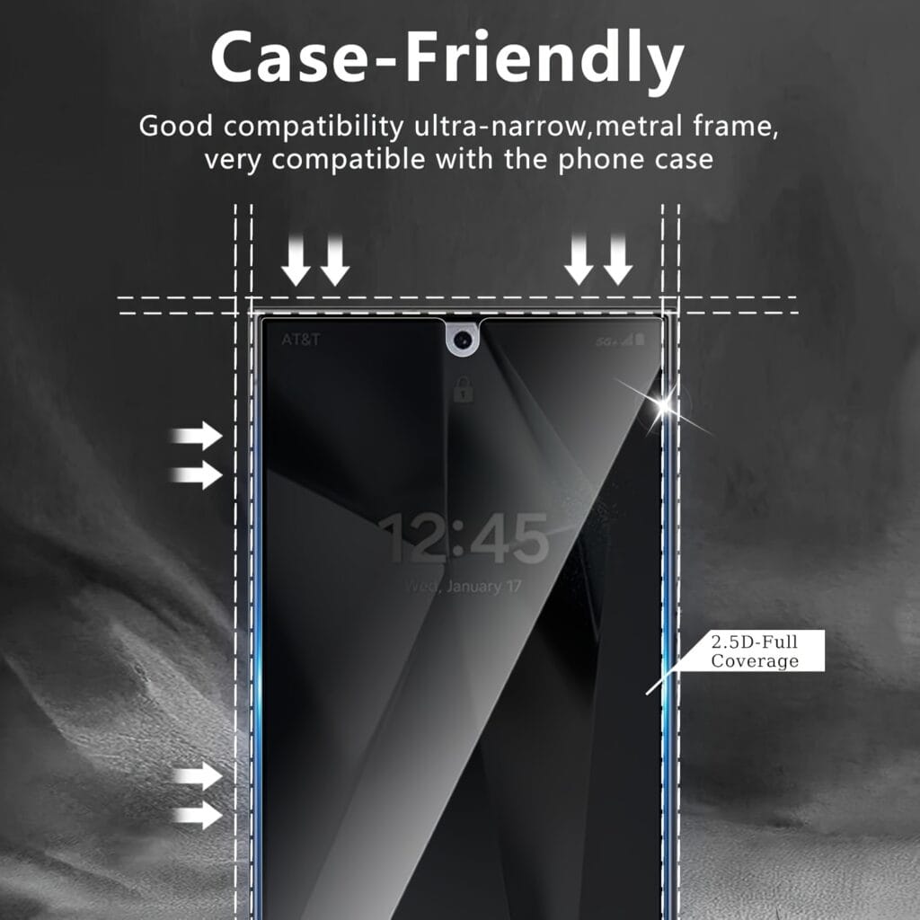 Samsung Privacy Tempered Glass Screen Protector 3 Pack
