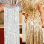 Beaded Curtain Panel Luxe Decorative Room Divider