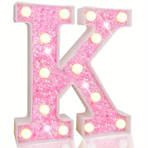 1pc Illuminated Letter Lights, Battery-Operated LED Lights for Decorating Bedrooms, Birthday Parties, Weddings, And Christmas. Ideal for Studio Lighting And As Decorative Props for Background Lighting