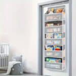 5-Tier Over Door Hanging Storage Organizer Rack Gray