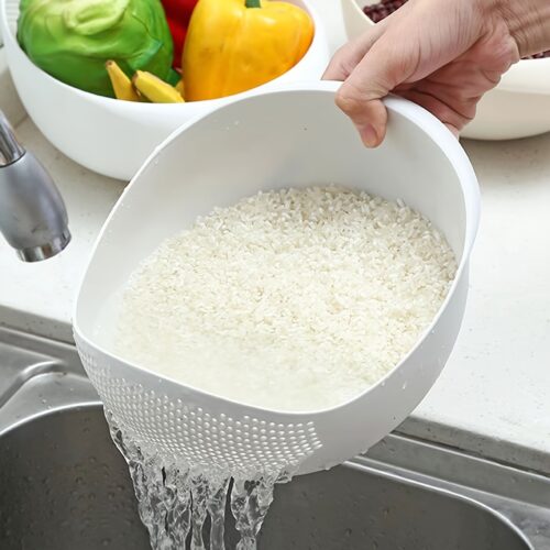 1/2/3pcs Multifunctional Kitchen Washing Baskets, Combining Washing, Draining, And Rice Washing, Ideal for Cleaning Vegetables And Fruits, with Numerous Convenient Features, Suitable for Various Uses And Different Users, Kitchen Utensils