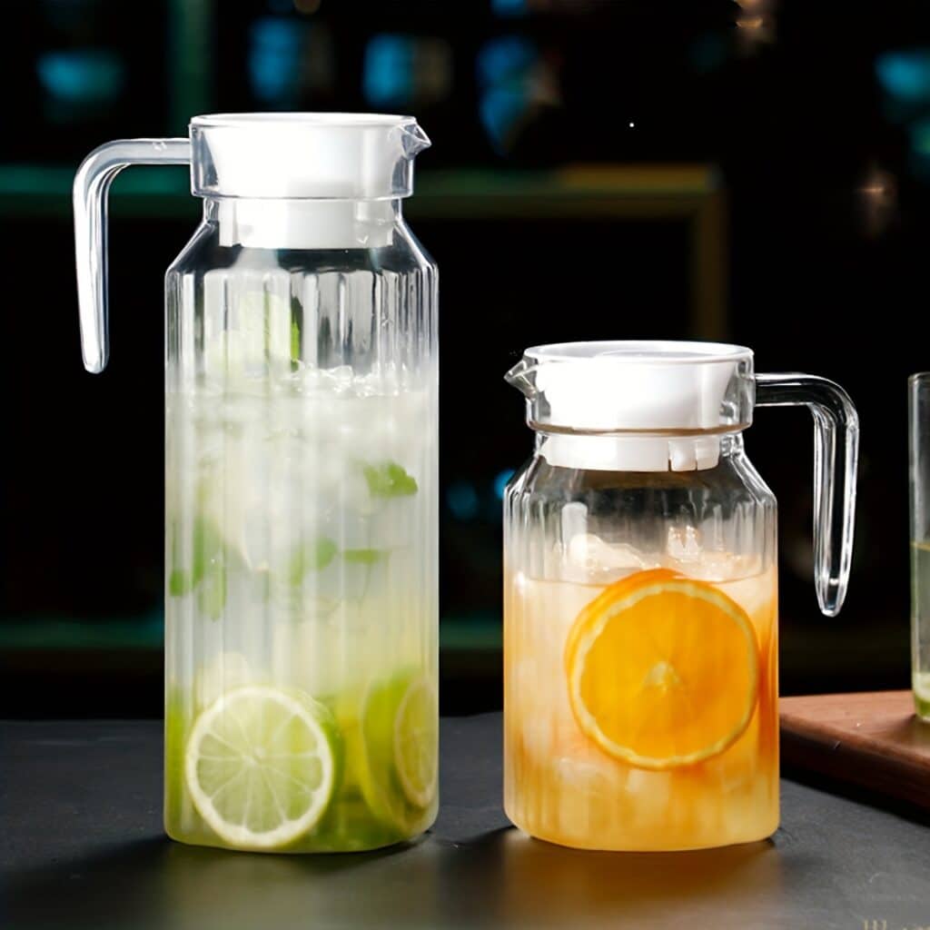 Plastic Pitcher with Lid Fridge Water Jug