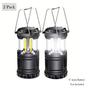Portable Collapsible LED Camping Lantern Emergency Light 2pcs