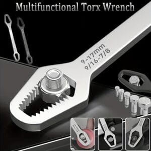 Adjustable Double Head Torx Wrench for Repairs
