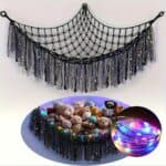 LED Stuffed Animal Hammock Net for Kids Toy Storage