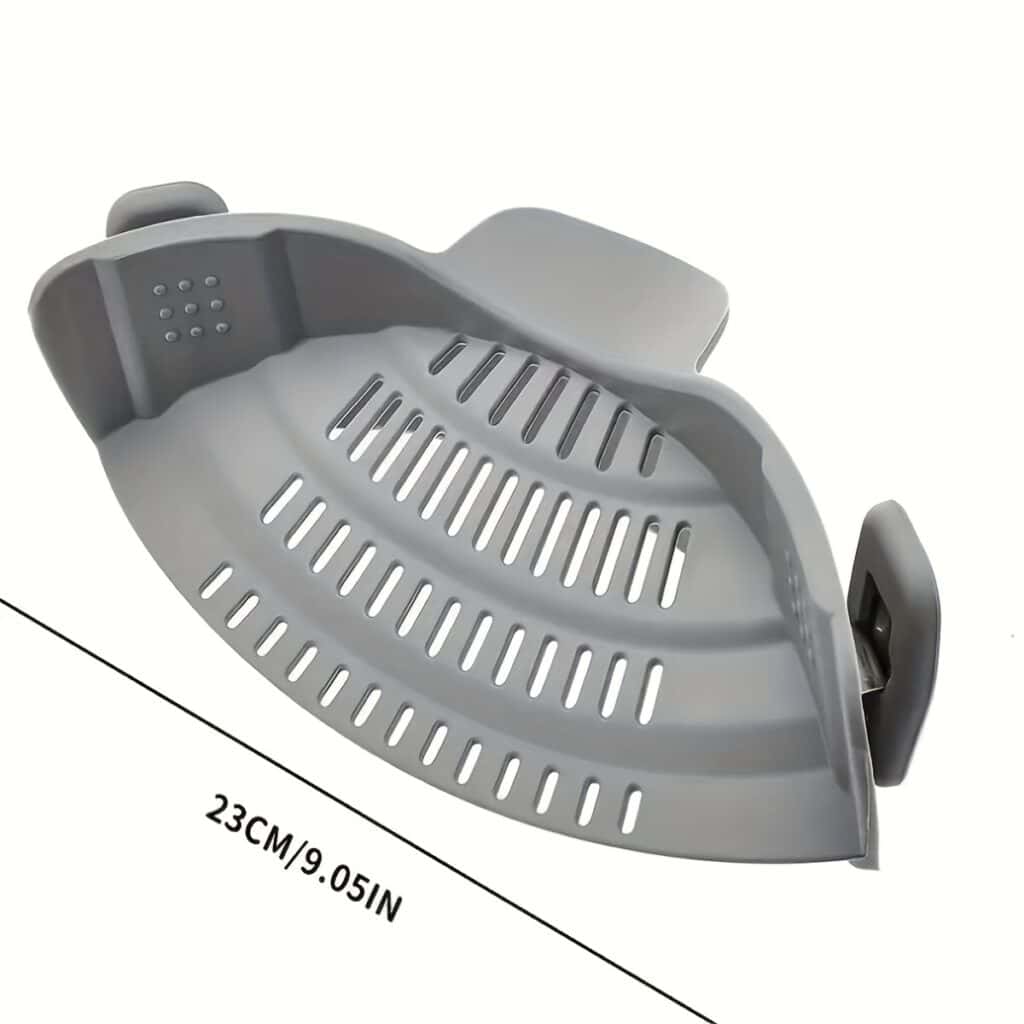 Clip-On Pasta Strainer for Pots and Pans Kitchen Tool