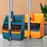 Long Handle Broom and Dustpan Set for Indoor Floors