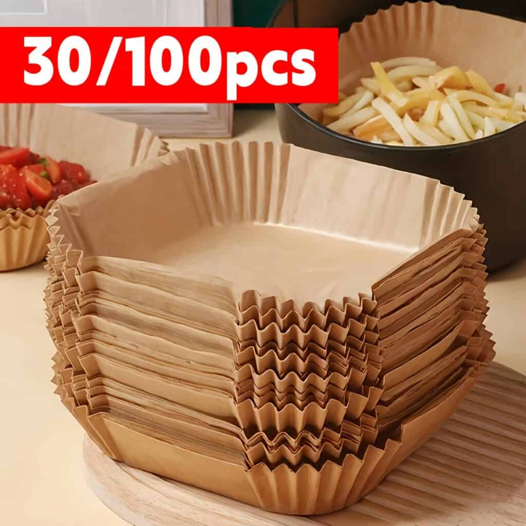 Non-Stick Air Fryer Liners for Baking and Roasting