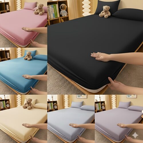 Soft Fitted Bed Sheet Four Season Mattress Protector