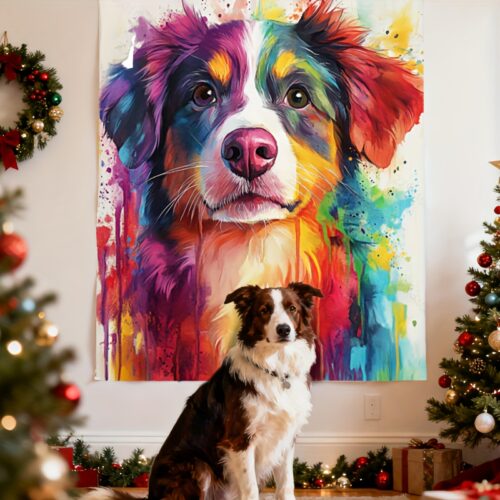 2D Flat, 1 Custom Frameless Watercolor Painting, Upload Your Photo, Artwork, Suitable for Easter, Mother’s Day, Father’s Day, and Other Holiday Celebrations, Home Decor, Holiday Commemoration, Oil Painting Watercolor Style