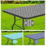 Washable Rectangle Table Cover with Elastic Edges