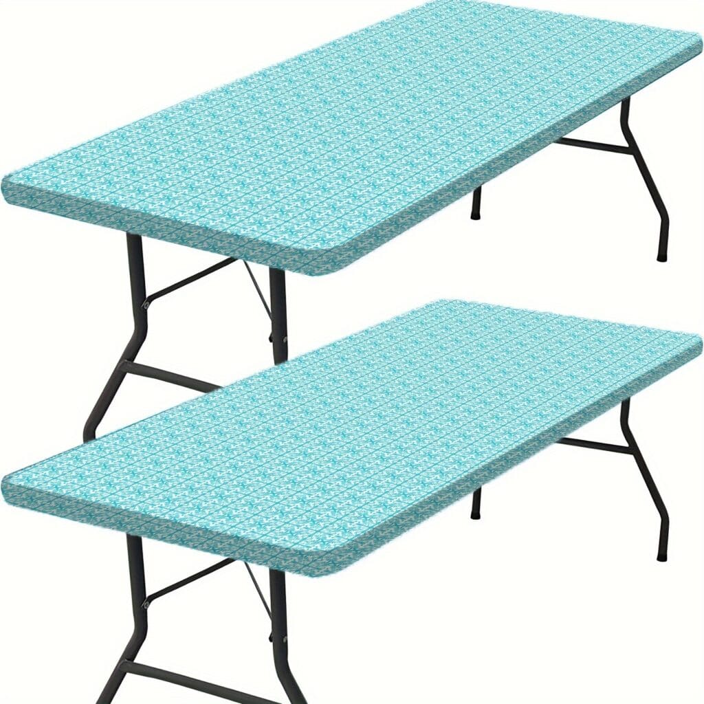 Washable Rectangle Table Cover with Elastic Edges
