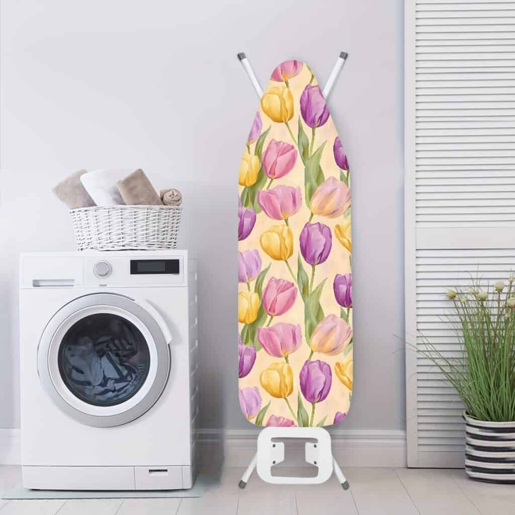 Floral Ironing Board Cover Washable Polyester Design