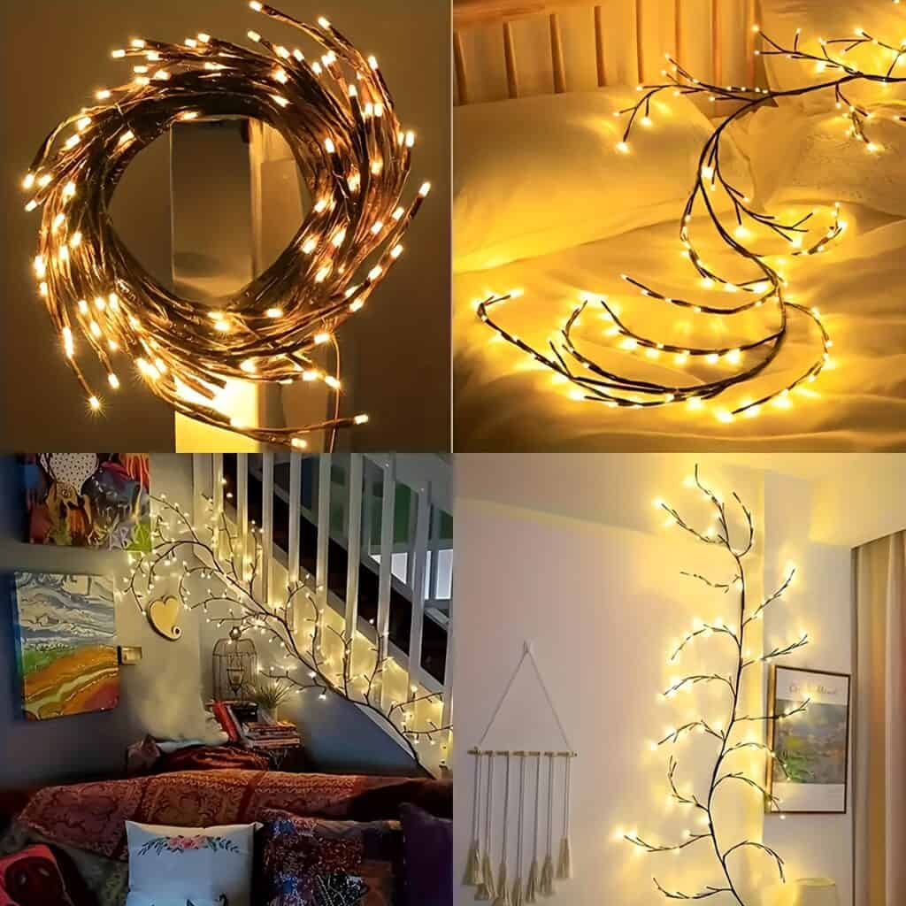 Bendable Willow Vine LED Tree Light Decor
