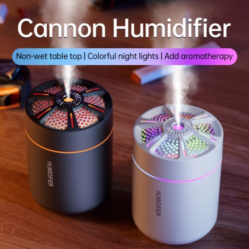 1pc New Air Freshener Humidifier, Car-Mounted Humidifying Air Freshener Machine, Nano Fine Mist Hydrating Facial Steamer, High Mist Output, Quiet Operation Without Disturbance, Suitable for Various Rooms Such as Cars, Bedrooms, Schools, and Offices